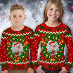 Детска блуза с коледни мотиви Коледа