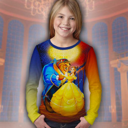 Детска блуза за момиче Красавицата и звяра Детска блуза за момиче Красавицата и звяра