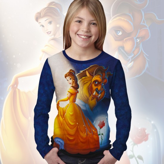 Детска блуза за момиче КРАСАВИЦАТА И ЗВЯРА # 7194
