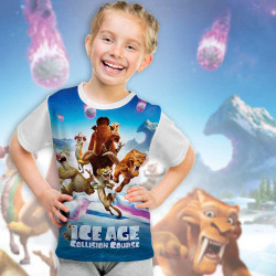 Детска тениска с принт Ледена епоха к 4377 Детска тениска с принт Ледена епоха к 4377