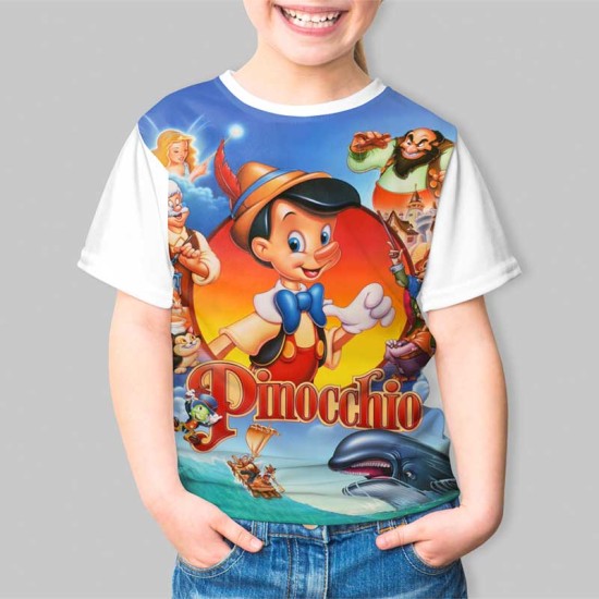 Детска тениска с принт Пинокио к 4379