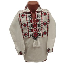 Детска блуза за момче с бродирани етно мотиви 13546 Детска блуза за момче с бродирани етно мотиви 13546