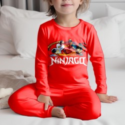 Детска пижама за момче с цветен принт 13116