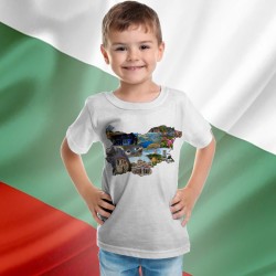 Детска тениска с патриотичен принт 13321