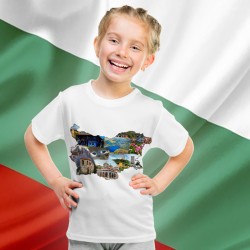 Детска тениска с патриотичен принт 13321