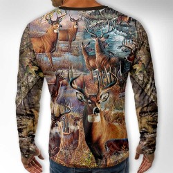 3D мъжка блуза HUNT DEER 11941