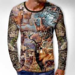 3D мъжка блуза HUNT DEER 11941