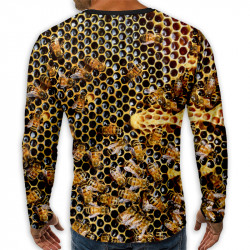 3D мъжка блуза принт ПЧЕЛИ