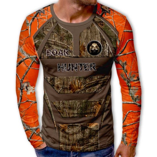 3D мъжка блуза с ловни мотиви