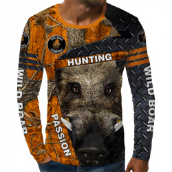 3D мъжка блуза WILD BOAR