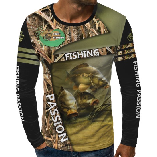3D мъжка блуза FISHIHG PASSION