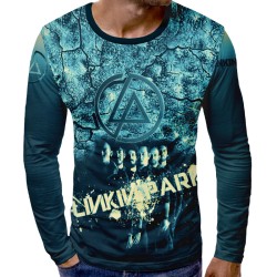 3D мъжка блуза принт с музикална тематика 13065