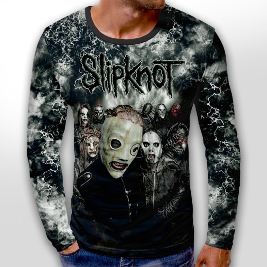 3D мъжка блуза принт Slipknot