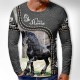 3D мъжка блуза Horse 12166