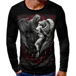 3D мъжка блуза принт Ангел и Демон 13323