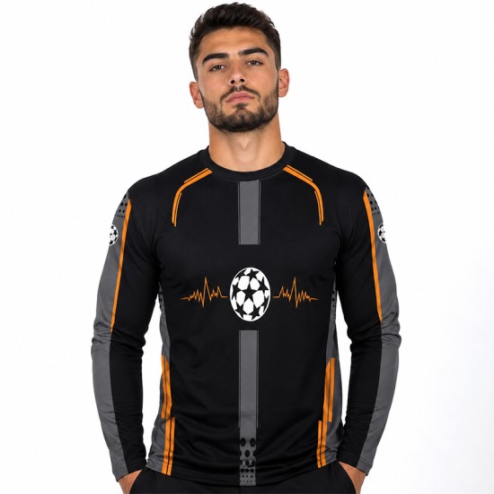 3D мъжка блуза принт My pulse is football 14350