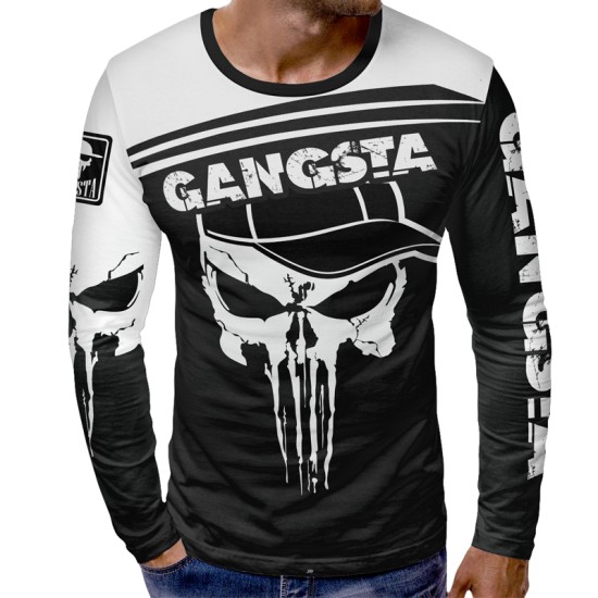 3D мъжка блуза принт Gangsta 1006617