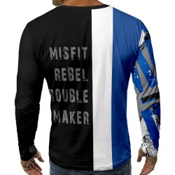 3D мъжка блуза принт Trouble maker 1006623