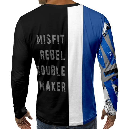 3D мъжка блуза принт Trouble maker 1006623