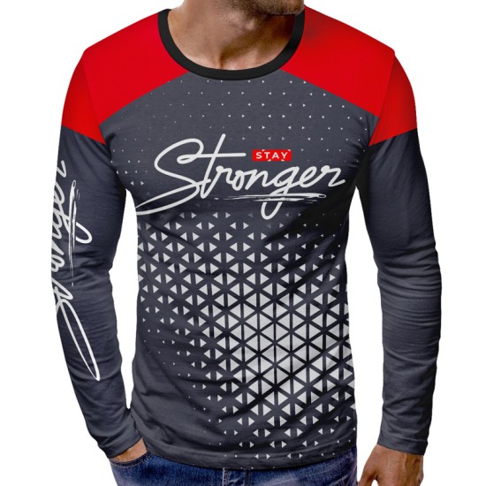 3D мъжка блуза принт Stronger 1006627