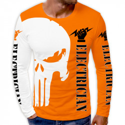 3D мъжка блуза принт ELECTRICIAN ORANGE