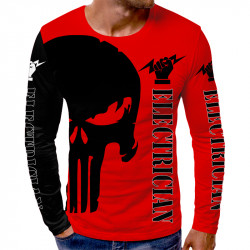 3D мъжка блуза принт ELECTRICIAN RED