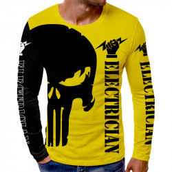 3D мъжка блуза принт ELECTRICIAN YELLOW