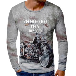 3D мъжка блуза принт Classic 3D мъжка блуза принт Classic