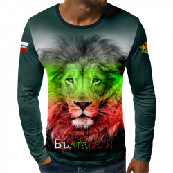 3D мъжка блуза Български лъв