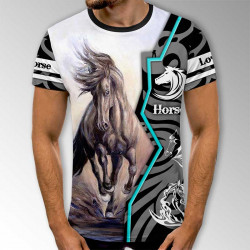 3D мъжка фенска тениска Arabian Horse 3D мъжка фенска тениска Arabian Horse