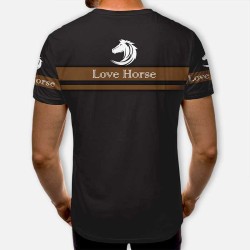 3D мъжка фенска тениска Horse к4511 3D мъжка фенска тениска Horse к4511