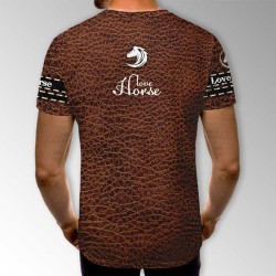 3D мъжка фенска тениска Horse к4514 3D мъжка фенска тениска Horse к4514