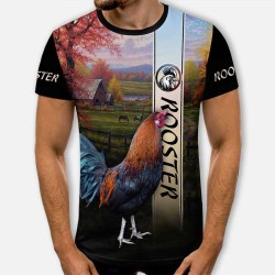 3D мъжка тениска Rooster 3D мъжка тениска Rooster