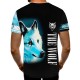 3D мъжка тениска Wolf 12841