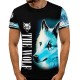 3D мъжка тениска Wolf 12841