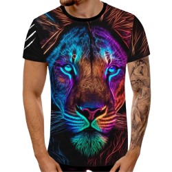 3D мъжка тениска Лъв 12920 3D мъжка тениска Лъв 12920