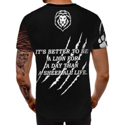 3D мъжка тениска Лъв 12920 3D мъжка тениска Лъв 12920