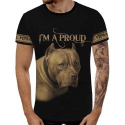 3D мъжка тениска Pitbull 3D мъжка тениска Pitbull