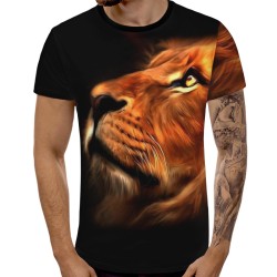 3D мъжка тениска Лъв 13082 3D мъжка тениска Лъв 13082