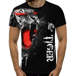 3D мъжка тениска Tiger 12840 3D мъжка тениска Tiger 12840