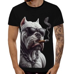 3D мъжка тениска Куче 13446 3D мъжка тениска Куче 13446