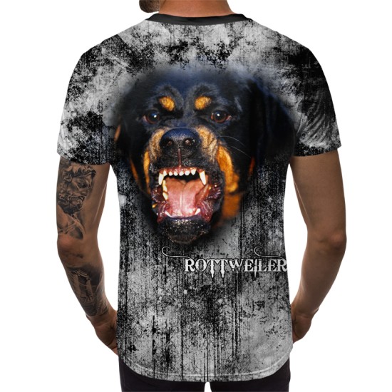 3D мъжка тениска Rottweiler