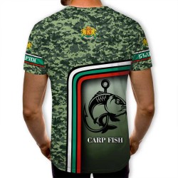 3D мъжка тениска с принт Carp Fish 11950 3D мъжка тениска с принт Carp Fish 11950