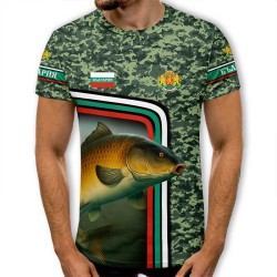 3D мъжка тениска с принт Carp Fish 11950 3D мъжка тениска с принт Carp Fish 11950