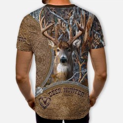 3D мъжка тениска с принт Deer 11967 3D мъжка тениска с принт Deer 11967