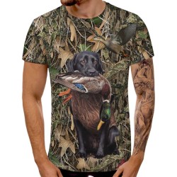 3D мъжка тениска с ловни мотиви 12936 3D мъжка тениска с ловни мотиви 12936