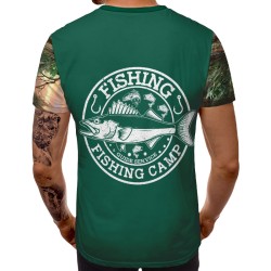 3D мъжка тениска с принт Fishing 12974 3D мъжка тениска с принт Fishing 12974
