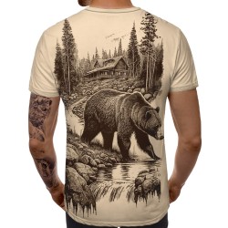 3D мъжка тениска принт Bear 13819 3D мъжка тениска принт Bear 13819