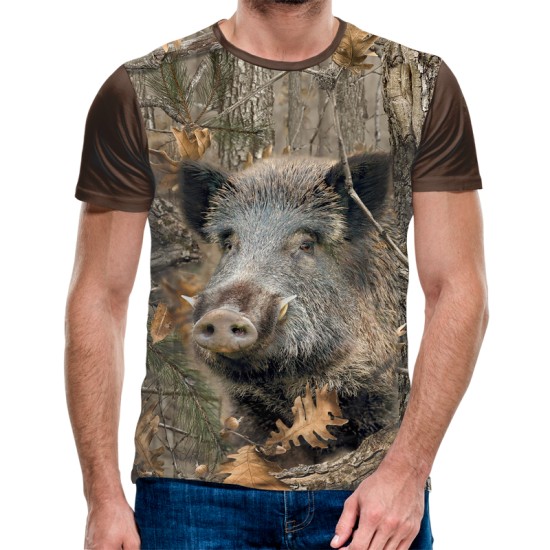 3D ловджийска тениска Wild Boar
