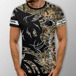 3D мъжка рибарска тениска Див глиган 3D мъжка рибарска тениска Див глиган
